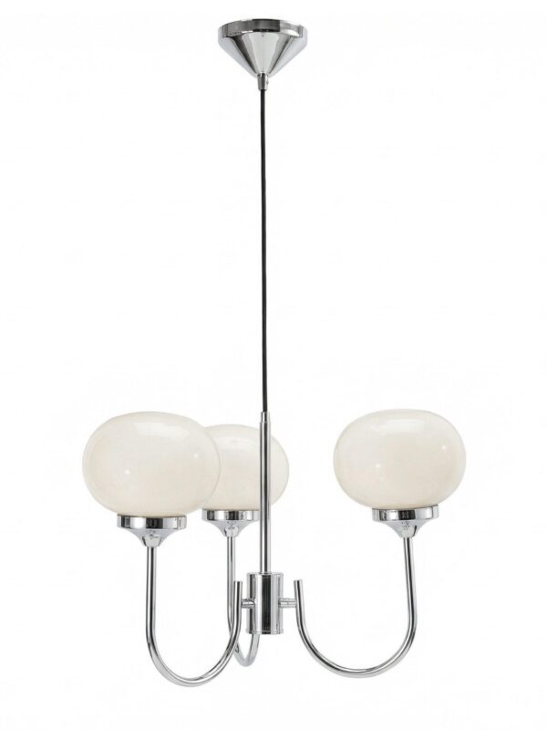 Elsy taklampa Vit krom 59 cm