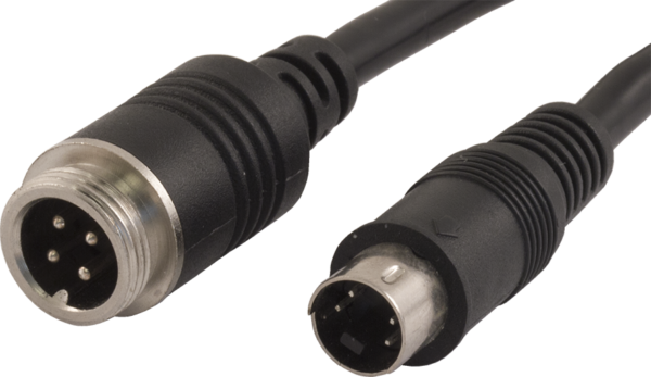 Förlängningskabel 15m, 4-pin (hane) till Mini-DIN (hane)