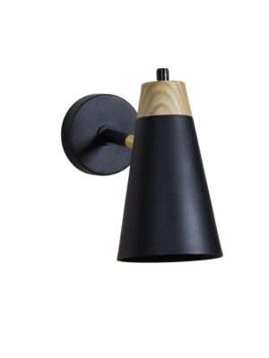 Wien vägglampa Svart 22 cm