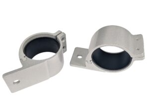 Rörfästen 65 mm silver ett par