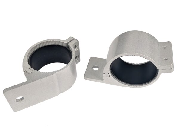Rörfästen 65 mm silver ett par