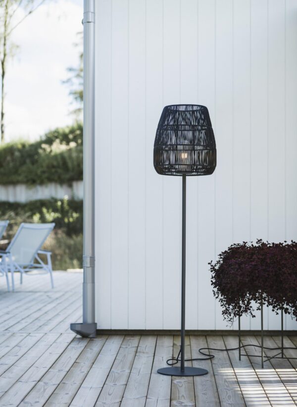 Agnar Saigon utomhusgolvlampa vit/natur 154 cm