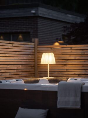 Agnar utomhusbordslampa beige 57 cm