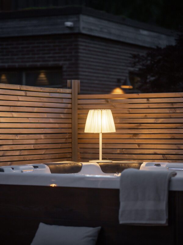 Agnar utomhusbordslampa beige 57 cm