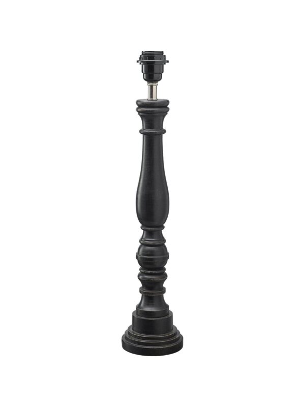 Doris lampfot svart mangoträ 53 cm