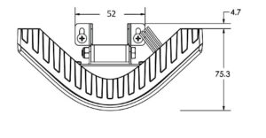 ED5100CA hörnblixtljus – 12 LED, gult, 270°