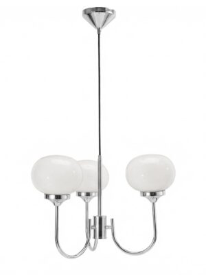 Elsy taklampa Vit krom 59 cm