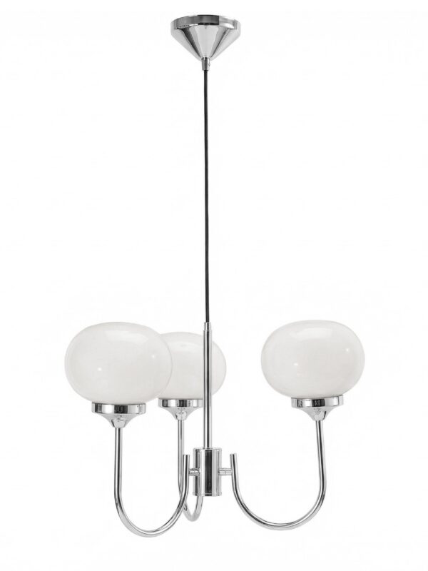 Elsy taklampa Vit krom 59 cm