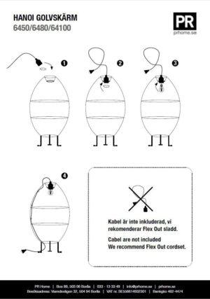 Hanoi golvskärm natur 100 cm – utomhus