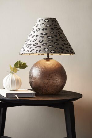 Jonna lampfot brun vintage 32 cm