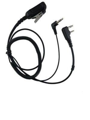 Kabel med mikrofon och PTT till hörselskydd 3,5 mm – välj radioanslutning