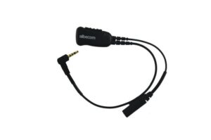 Kabel med PTT till Starkey/Soundscope hörslinga – välj radioanslutning