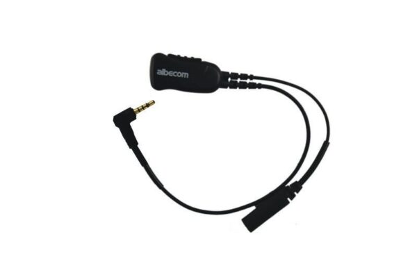 Kabel med PTT till Starkey/Soundscope hörslinga – välj radioanslutning