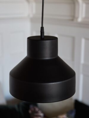 Solo taklampa matt svart 26 cm