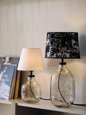Groove lampfot klarglas30 cm