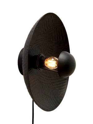 Ribble vägglampa Matt svart 35 cm