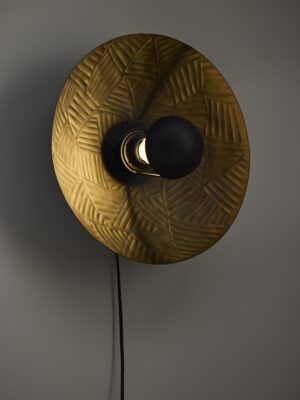 Ribble vägglampa Matt svart 35 cm