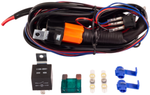 Extraljuskablage för 1 ljus, med relä, brytare, HD – 12V