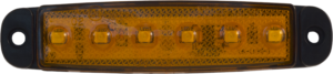 Sidomarkeringsljus L030055, 6LED, Gul, DV – 96x20x6 mm