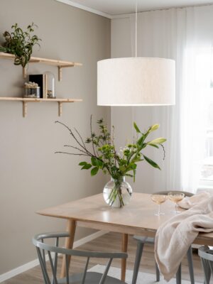 Sara taklampa Linne Offwhite 55 cm