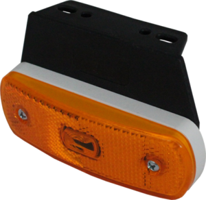 Sidomarkeringsljus LED, Gul, vinkelfäste, DV, 1m