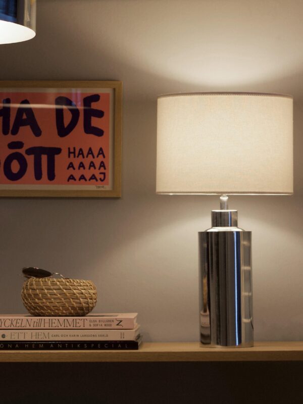 Solo bordslampa Krom 46 cm