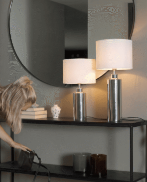 Solo bordslampa Krom 46 cm