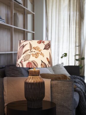 Turi lampfot bränd brun mangoträ 45 cm