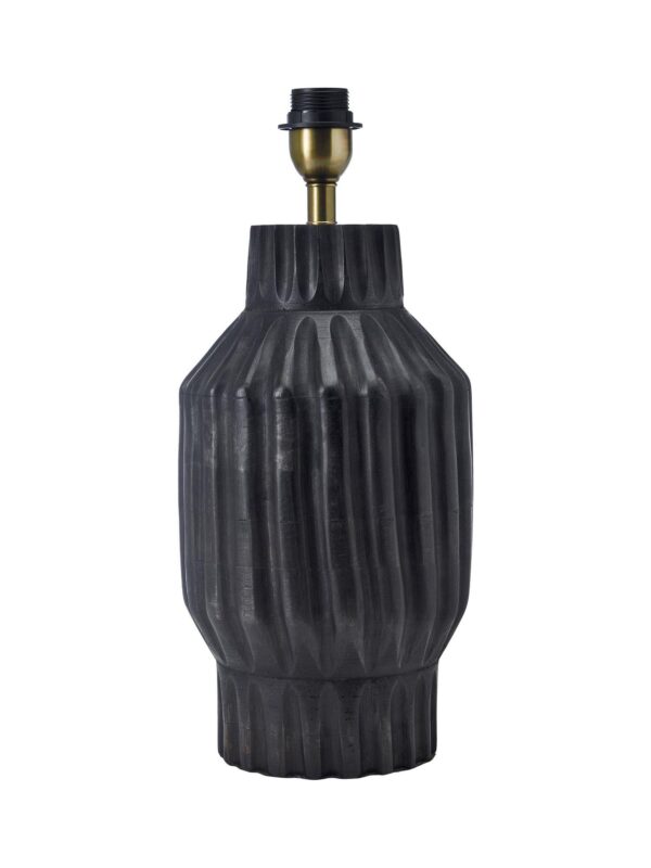 Turi lampfot svartbrun mangoträ 45 cm