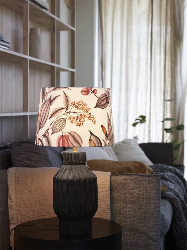 Turi lampfot svartbrun mangoträ 45 cm