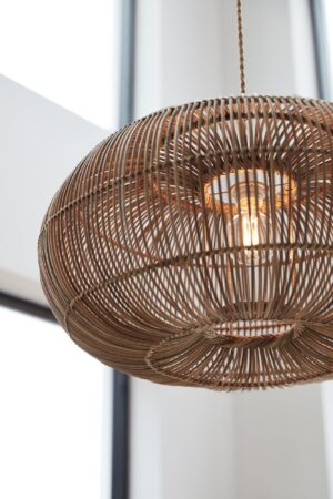 Zuri taklampa Natur 61 cm