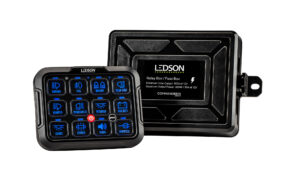 Ledson Commander12 Gen2 reläbox med kontrollpanel 12/24 V