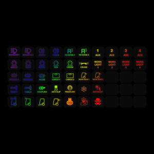 Symbolark till Ledson Commander 8/12 – version 2, 41 symboler