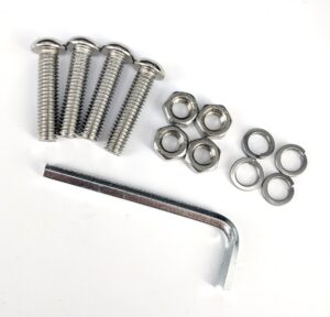 Rörfästen 65 mm silver ett par