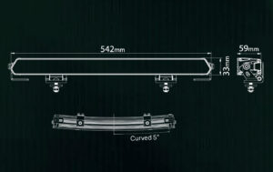Ledson Epix21 Slim Curved LED-ramp 21 tum 108 W Powerboost
