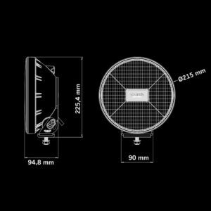 IZE LED OG Extraljus, vit/orange DRL 9"