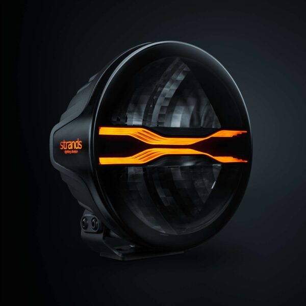 FOR9T Dragon Drive 7", E-godkänd, vit/orange DRL, DV