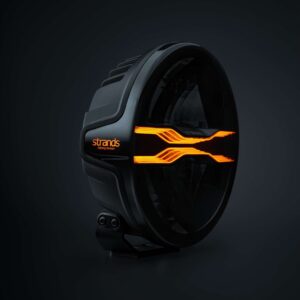 FOR9T Dragon Drive 7", E-godkänd, vit/orange DRL, DV