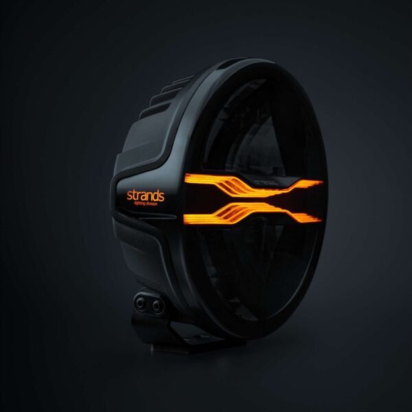 FOR9T Dragon Drive 7", E-godkänd, vit/orange DRL, DV