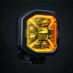 SIBERIA X extraljus 4", vit/orange pos., Hello Funk., DT-4pin