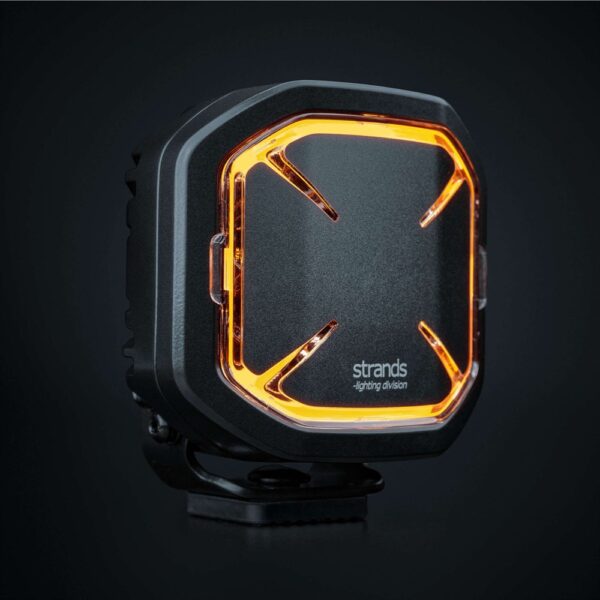SIBERIA X extraljus 4", vit/orange pos., Hello Funk., DT-4pin
