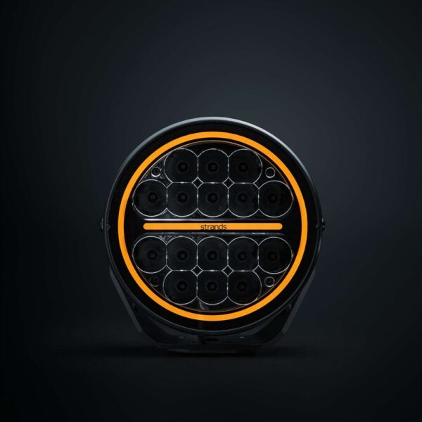 SIBERIA XPA extraljus 7", vit/orange pos., Hello Funk., DT-4pin