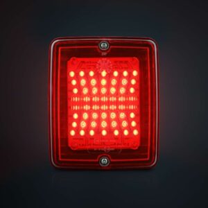 Strands IZE LED dimbakljus röd lins – 24V, IP66