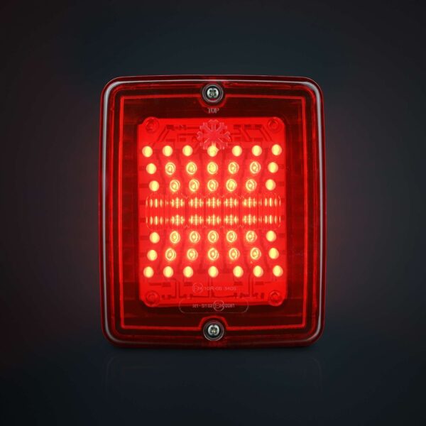 Strands IZE LED dimbakljus röd lins – 24V, IP66