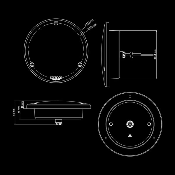 FOR9T ORBI bakljus 3 funk., 10-40V, Bak/Broms/Blinker