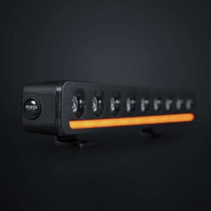Nuuk D-line 10", E-godkänd, vit/orange DRL, DV
