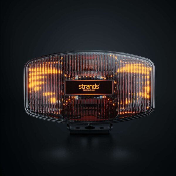 IZE LED OG extraljus oval, Varm vit/orange pos., 2,5m kabel